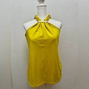 Elegant Yellow Halter Top/ New